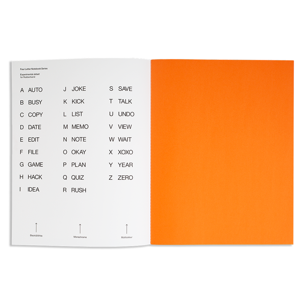 four letter notebook L – Rubberband Products