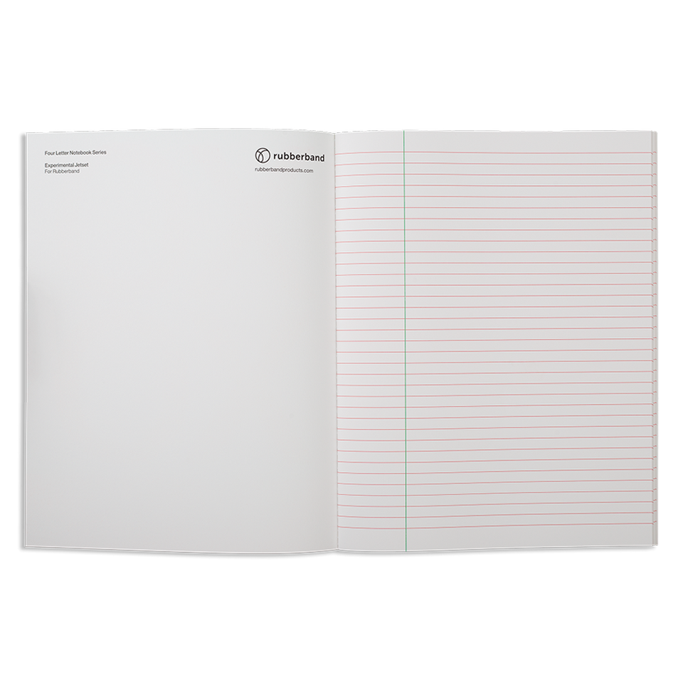 Number 4 Notebook four letter notebook X – Rubberband Products