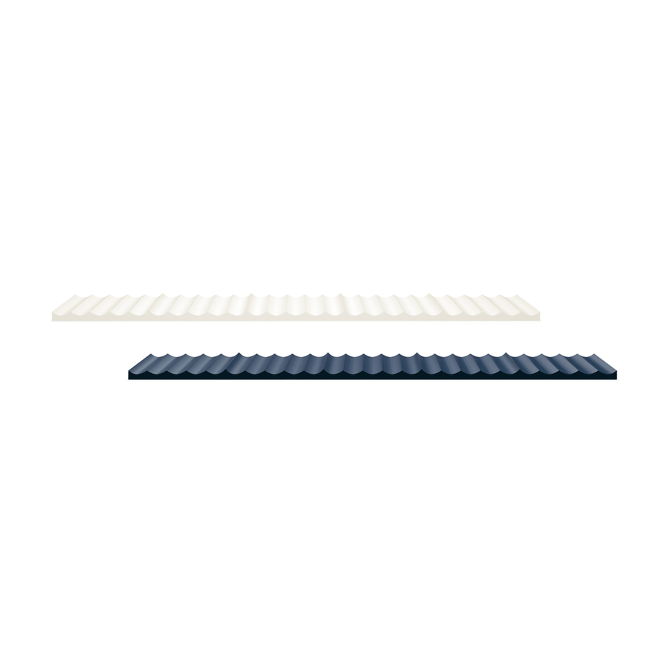 corrugated ruler