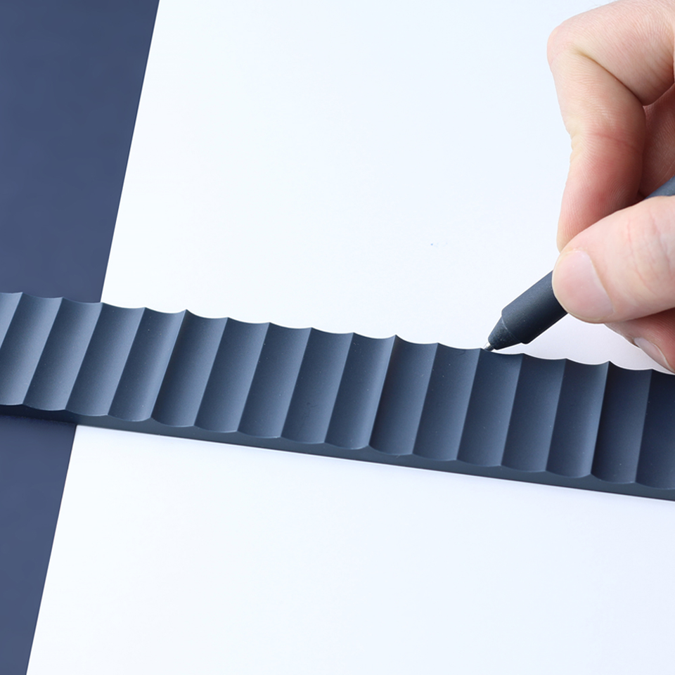 corrugated ruler